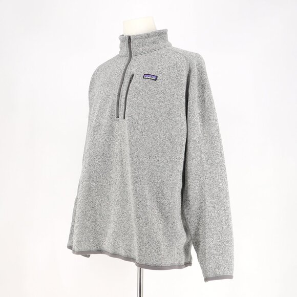 PATAGONIA Men's Better Sweater 1/4 Zip Fleece Interior Stonewash Gray Size XXL - Picture 2 of 9